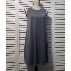 Delia + Cleo Sleeveless‎ Dress Women's Small Gray A-Line V Back Opening Modal